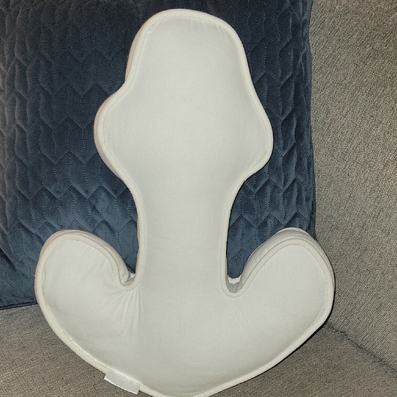 Pottery Barn PB Teen Emily & Meritt Gold Sequin Anchor Pillow - Picture 2 of 3